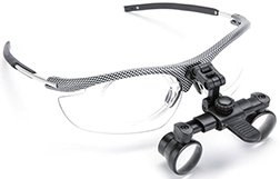 Light-weight loupes on Sports Eyeglasses
